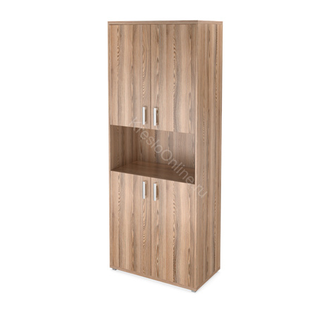 Шкаф офисный Аргентум НТ-580_НТ-600.2/2 (800*445*2050)