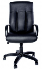 Офисное Кресло Даллас Стандарт Натуральная Кожа (Nero 8500) Черная