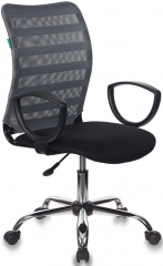 Компьютерное кресло Бюрократ CH-599AXSL серый/черный TW-32K03 сетка/ткань