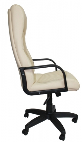 Кресло офисное Гермес Стандарт кожа бежевая