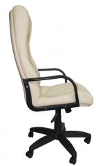 Кресло офисное Гермес Стандарт кожа бежевая