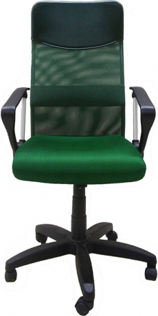 Компьютерное кресло Комфорт Люкс Арфа ткань-сетка зеленая