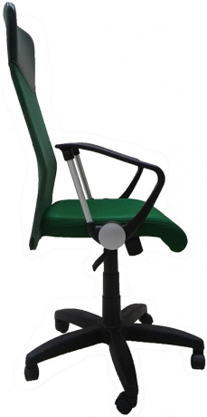 Компьютерное кресло Комфорт Люкс Арфа ткань-сетка зеленая