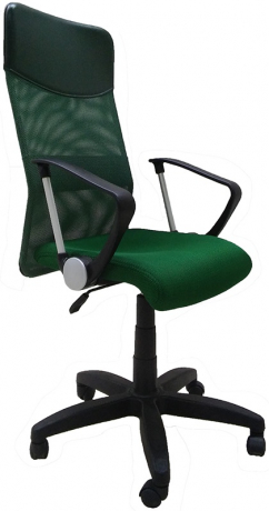 Компьютерное кресло Комфорт Люкс Арфа ткань-сетка зеленая
