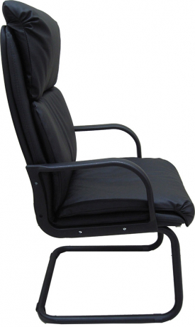 Офисное конференц-кресло Надир Стандарт кожа черная