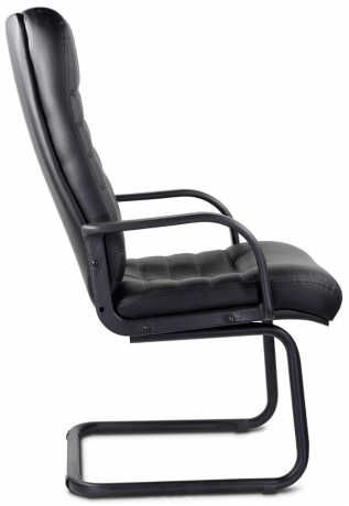 Конференц-кресло UTFC Орион В/п пластик экокожа черная