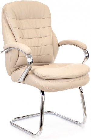 Офисное конференц-кресло Everprof Valencia CF экокожа бежевая