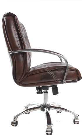 Кресло Шеф хром низкая спинка