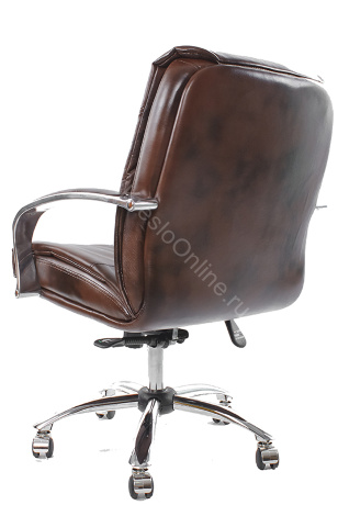 Кресло Шеф хром низкая спинка