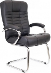 Офисное конференц-кресло Everprof Atlant CF кожа черная