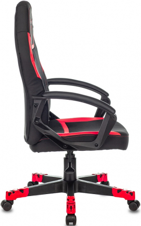 Кресло компьютерное игровое Zombie 10 черный/красный текстиль/экокожа
