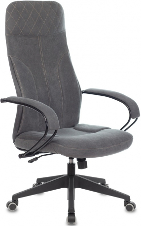 Кресло руководителя Бюрократ CH-608Fabric темно-серый ткань