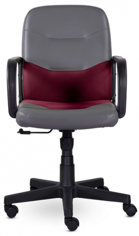 Компьютерное кресло UTFC Фест К-11 Комби Н пластик Z/E серый/бордовый