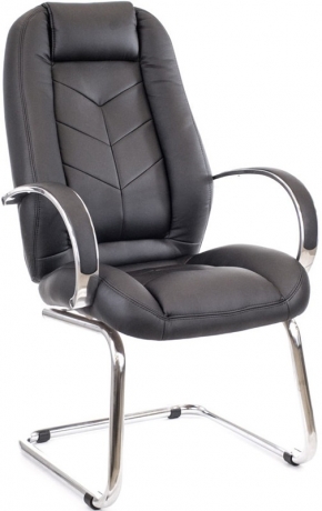 Офисное конференц-кресло Everprof Drift Lux CF экокожа черная