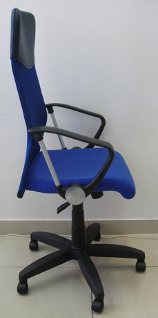 Компьютерное кресло Комфорт Люкс Арфа ткань-сетка синяя