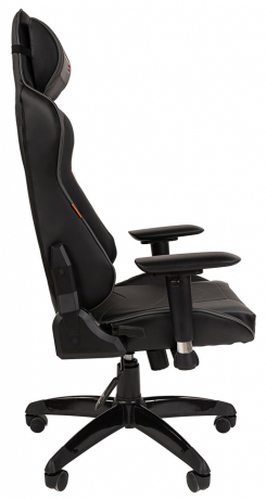 Игровое кресло Chairman Game 44 черный/серый