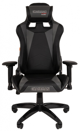 Игровое кресло Chairman Game 44 черный/серый