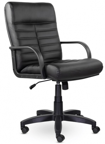 Офисное кресло UTFC Орион Н пластик экокожа черная