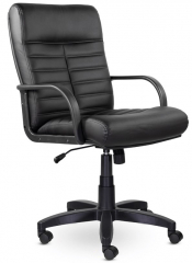 Офисное кресло UTFC Орион Н пластик экокожа черная