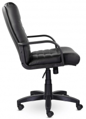 Офисное кресло UTFC Орион Н пластик экокожа черная