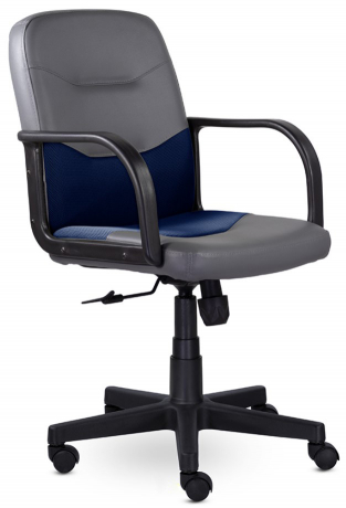 Компьютерное кресло UTFC Фест К-11 Комби Н пластик Z/E серый/темно-синий