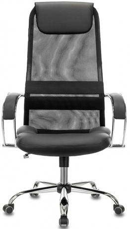 Кресло руководителя Бюрократ CH-608SL черный экокожа/сетка