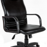 Кресло офисное Нова Стандарт кожа черная