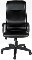 Кресло офисное Нова Стандарт кожа черная