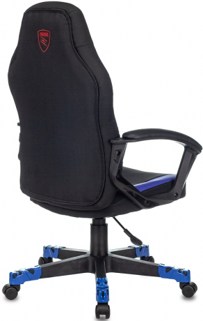 Кресло компьютерное игровое Zombie 10 черный/синий текстиль/экокожа