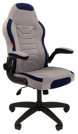 Игровое кресло Chairman Game 50 серый/синий