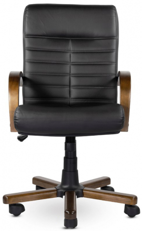 Офисное кресло UTFC Орион Н дерево экокожа черная