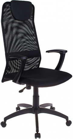 Кресло офисное Бюрократ KB-8 черный сетка/ткань