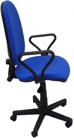Кресло офисное компьютерное Престиж Самба ткань синяя