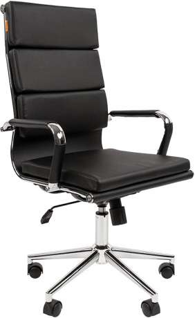 Офисное кресло руководителя Chairman 750 экокожа черная