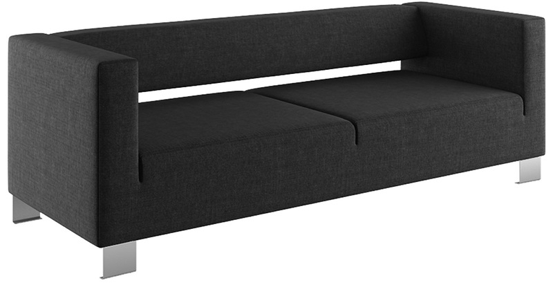 Диван офисный трехместный Грин