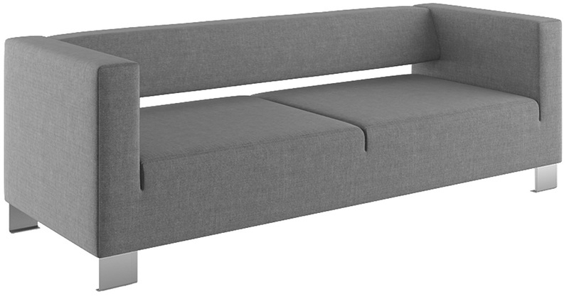 Диван офисный трехместный Грин