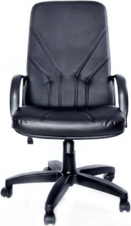 Кресло офисное Менеджер Стандарт кожзам черный