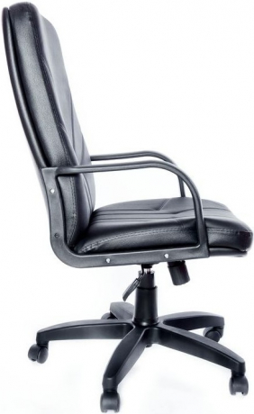 Кресло офисное Менеджер Стандарт кожзам черный
