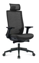 Кресло руководителя Norden Ruby black черный/черный пластик