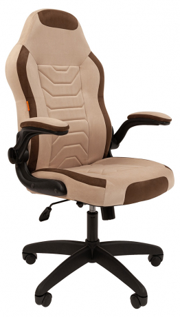 Игровое кресло Chairman Game 50 светло-бежевый/коричневый