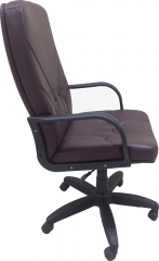 Кресло офисное Менеджер Стандарт кожа бордовая