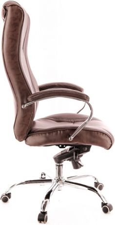 Кресло руководителя Everprof King M экокожа коричневая