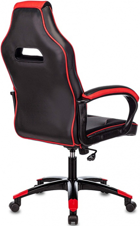 Кресло компьютерное игровое Zombie VIKING 2 AERO черный/красный текстиль/экокожа