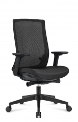 Офисное кресло Norden Ruby black LB черный/черный пластик