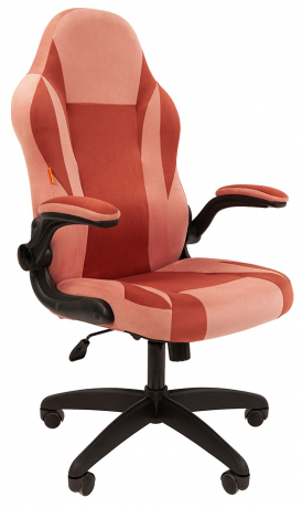 Игровое кресло Chairman Game 55 розовый/бордо