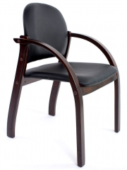 Стул офисный Джуно черный кожзаменитель