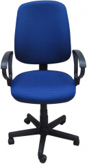 Компьютерное кресло Флеш Синхро Гамма ткань синяя