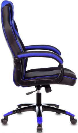Кресло компьютерное игровое Zombie VIKING 2 AERO черный/синий текстиль/экокожа