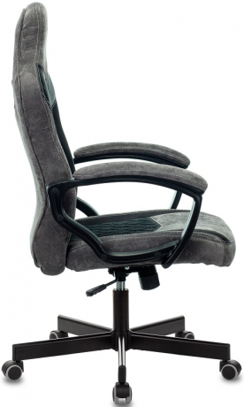 Кресло компьютерное игровое Zombie VIKING 6 KNIGHT ткань серый/черный