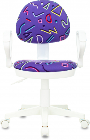 Детское компьютерное кресло Бюрократ KD-3/WH/ARM фиолетовый Sticks 08
